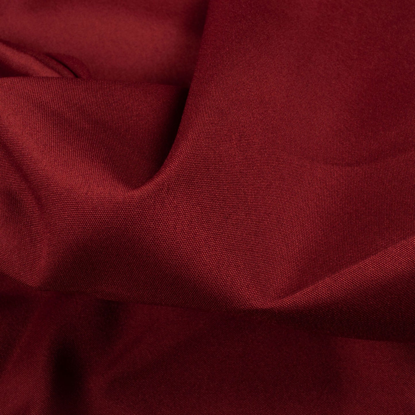 (Cut Piece 0.6 Mtr) Maroon Plain Lining Butter Crepe Fabric