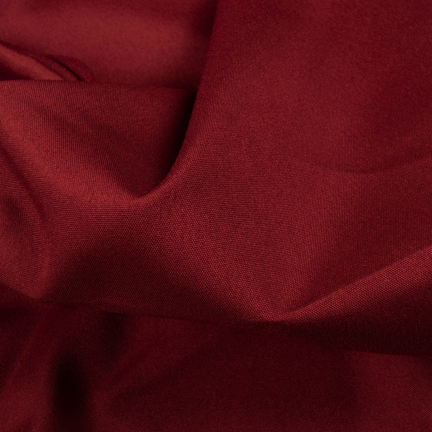 (Cut Piece 0.9 Mtr) Maroon Plain Lining Butter Crepe Fabric