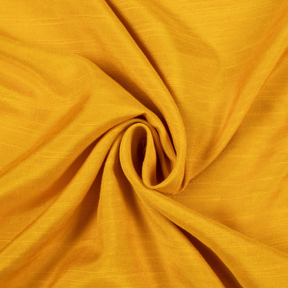 Mustard Yellow Plain Viscose Muga Silk Fabric