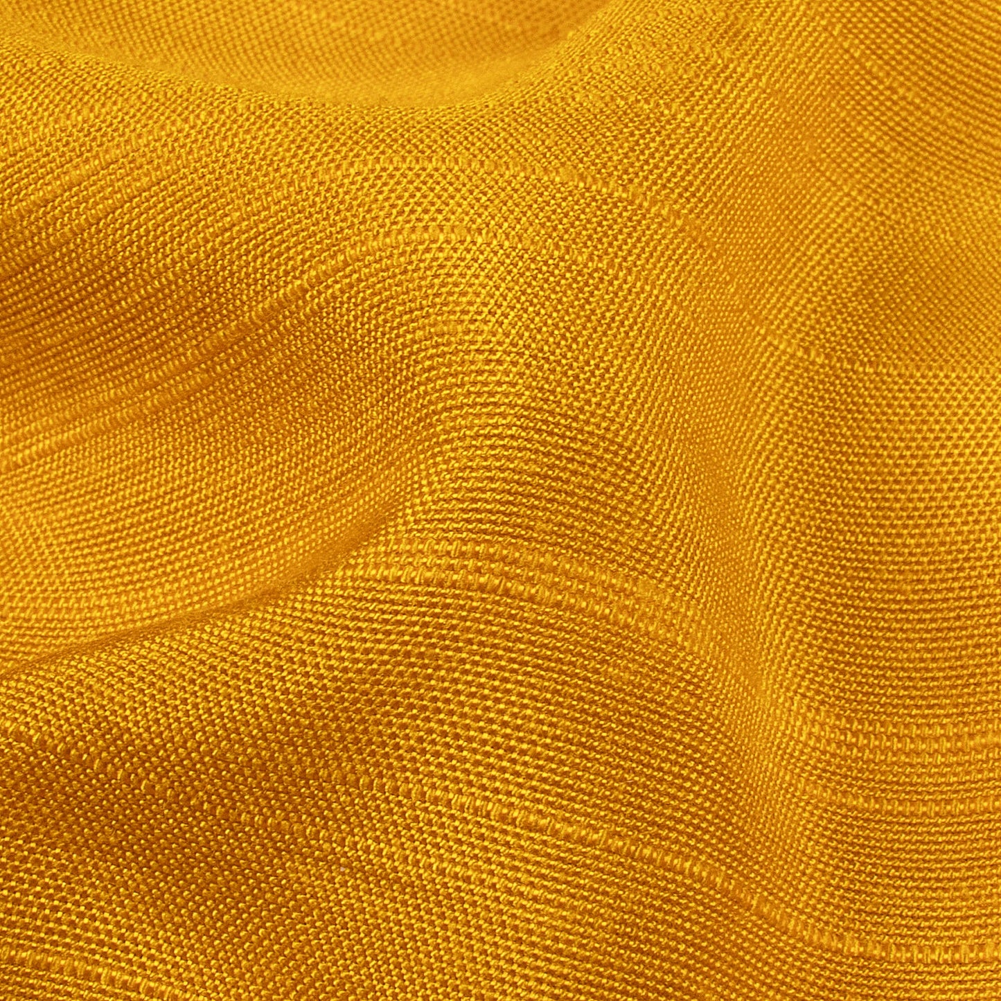 Mustard Yellow Plain Viscose Muga Silk Fabric