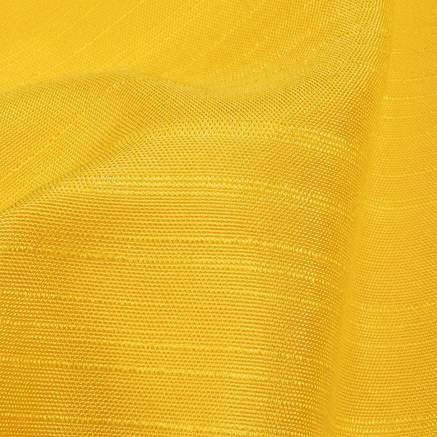 Cyber Yellow Plain Viscose Muga Silk Fabric
