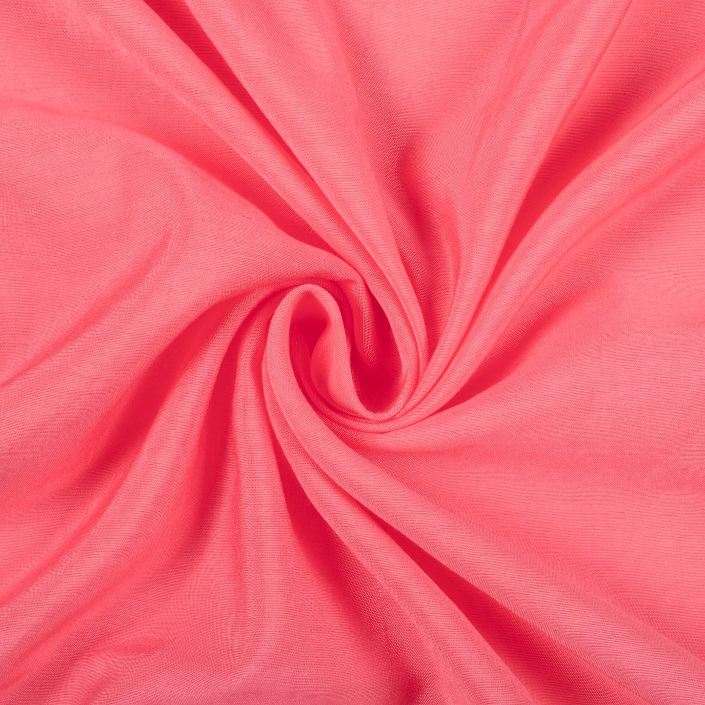 Watermelon Pink Plain Viscose Chanderi Fabric