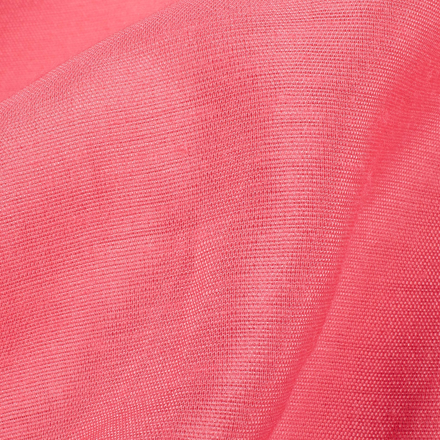Watermelon Pink Plain Viscose Chanderi Fabric
