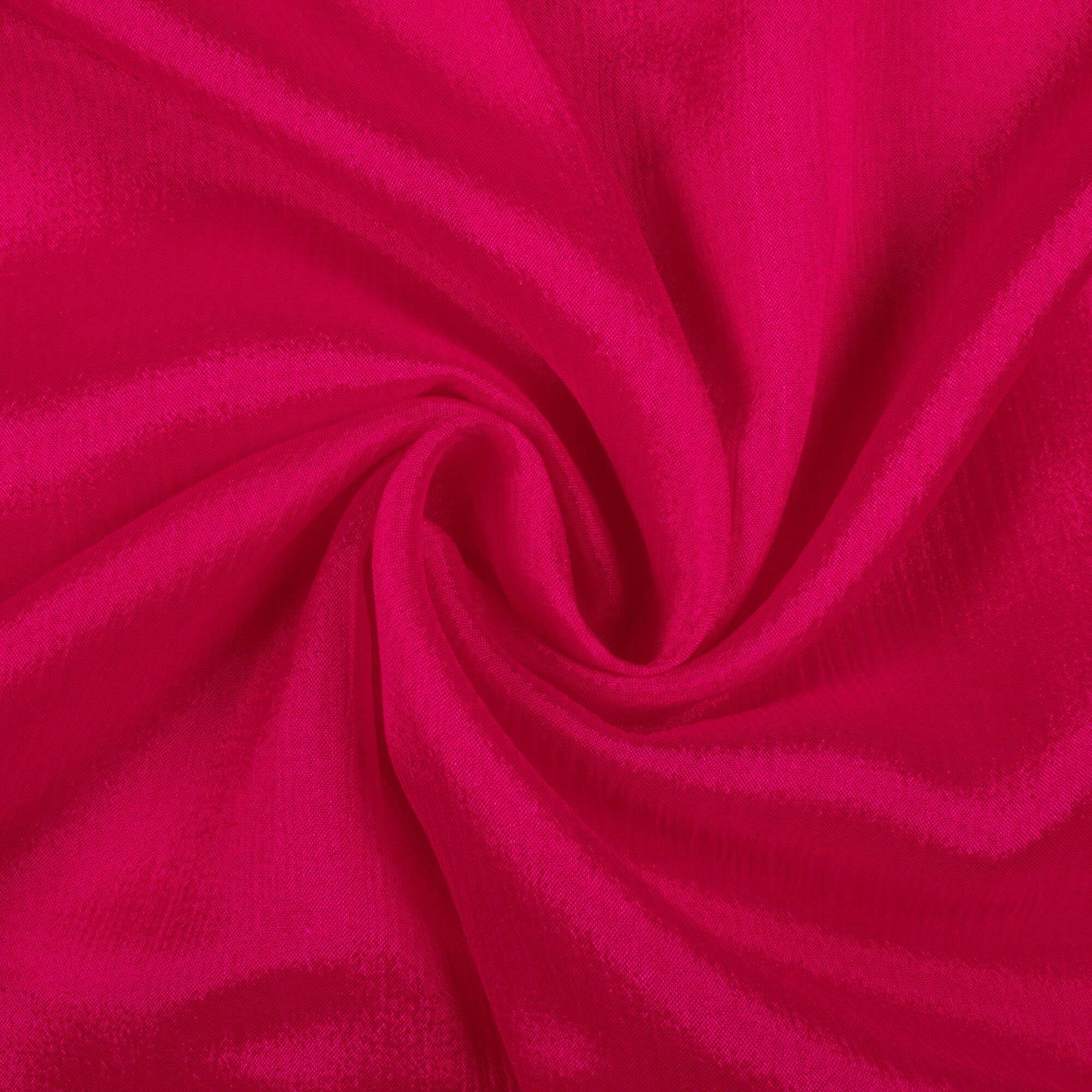 (Cut Piece 0.9 Mtr) Dark Pink Plain Viscose Chinnon Chiffon Fabric