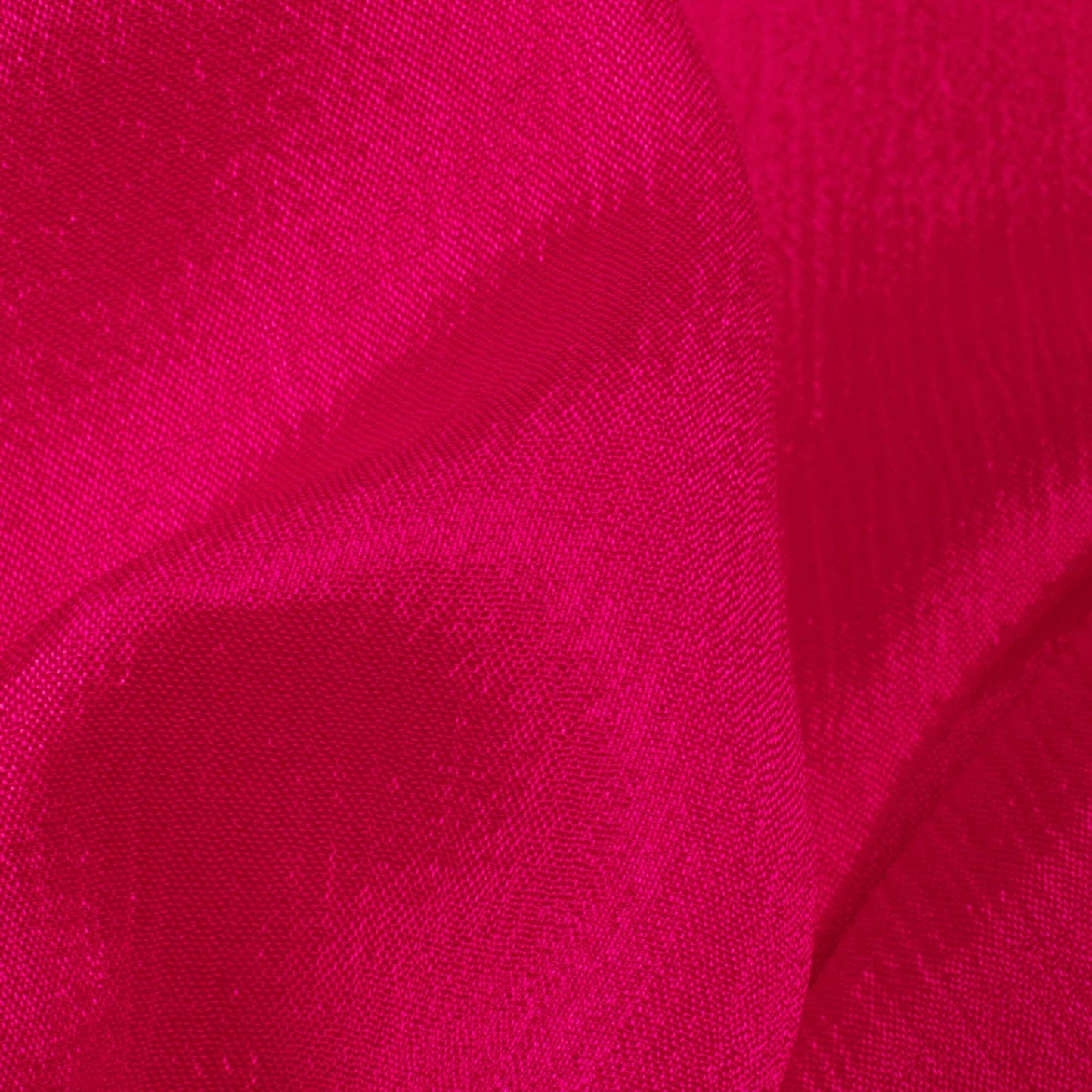 (Cut Piece 0.9 Mtr) Dark Pink Plain Viscose Chinnon Chiffon Fabric