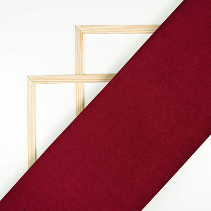 Maroon Plain Viscose Chinnon Chiffon Fabric