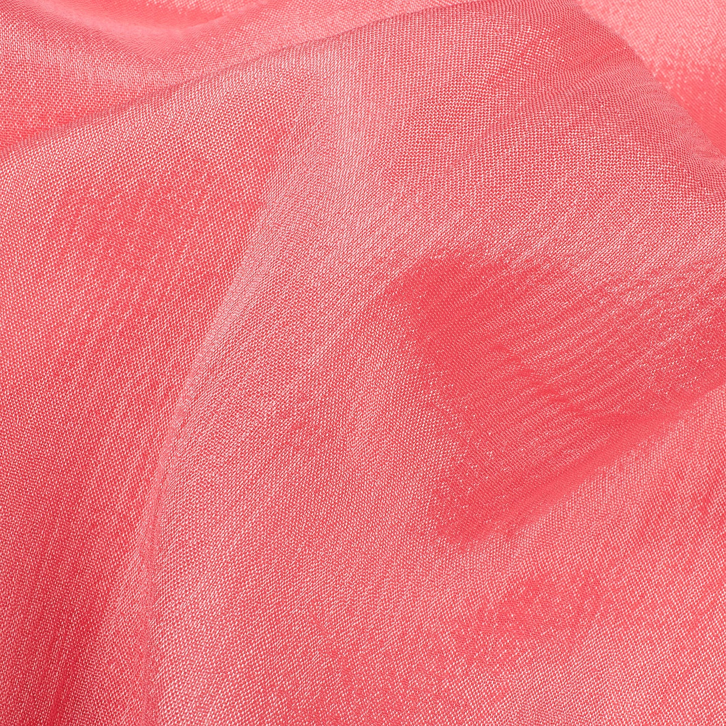 Rouge Pink Plain Pure Chinnon Chiffon Fabric