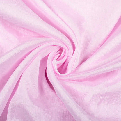 Lace Pink Plain Viscose Chinnon Chiffon Fabric