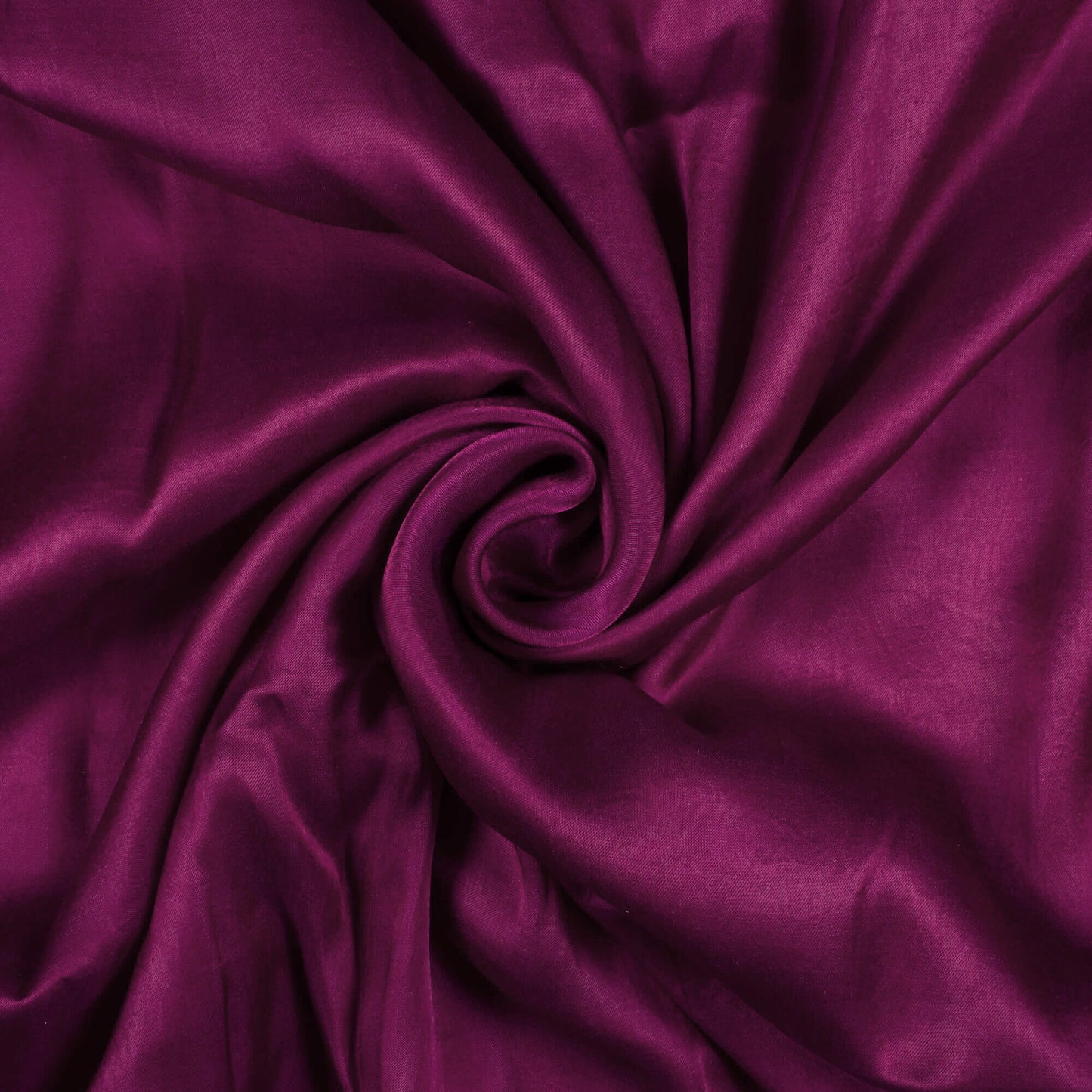 (Cut Piece 1.3 Mtr) Wine Purple Plain Viscose Gaji Silk Fabric