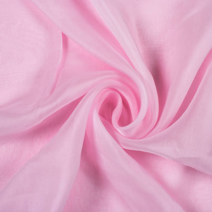 Lace Pink Plain Viscose Paper Silk Fabric