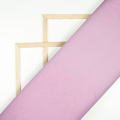 Lace Pink Plain Viscose Paper Silk Fabric