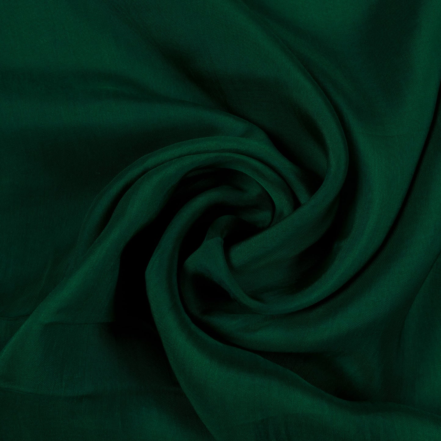 Forest Green Plain Viscose Paper Silk Fabric