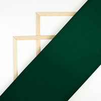 Forest Green Plain Viscose Paper Silk Fabric