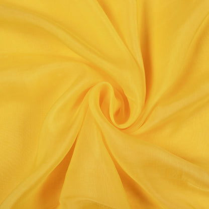 Tuscany Yellow Plain Viscose Paper Silk Fabric