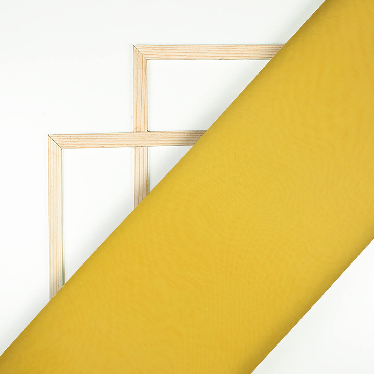 Tuscany Yellow Plain Viscose Paper Silk Fabric