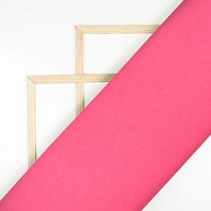 Hot Pink Plain Neon Japan Satin Fabric
