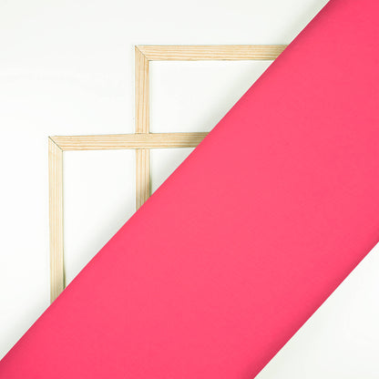 Hot Pink Plain Neon Georgette Fabric