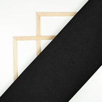 Black Plain Japan Satin Fabric