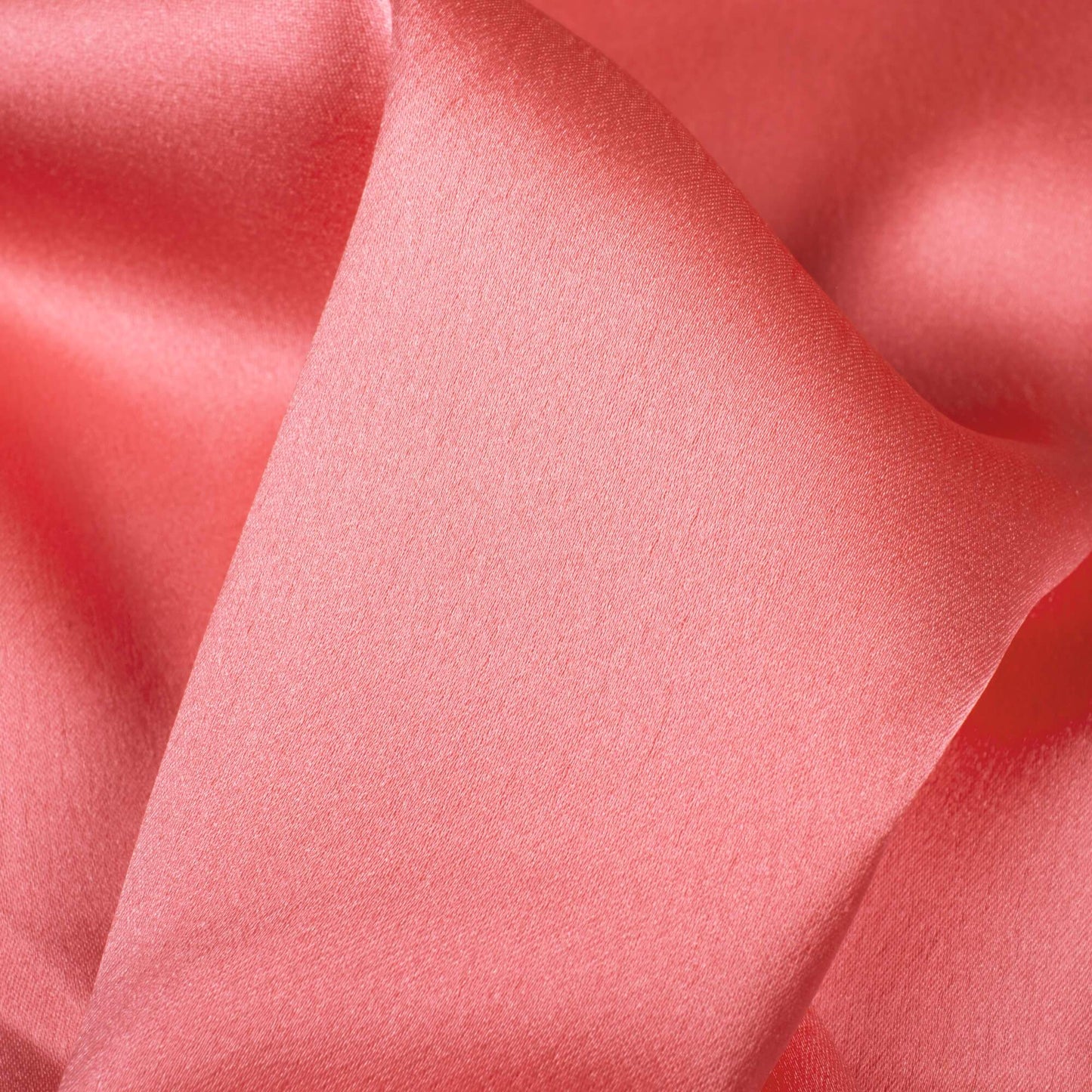 (Cut Piece 0.5 Mtr) Salmon Pink Plain Japan Satin Fabric
