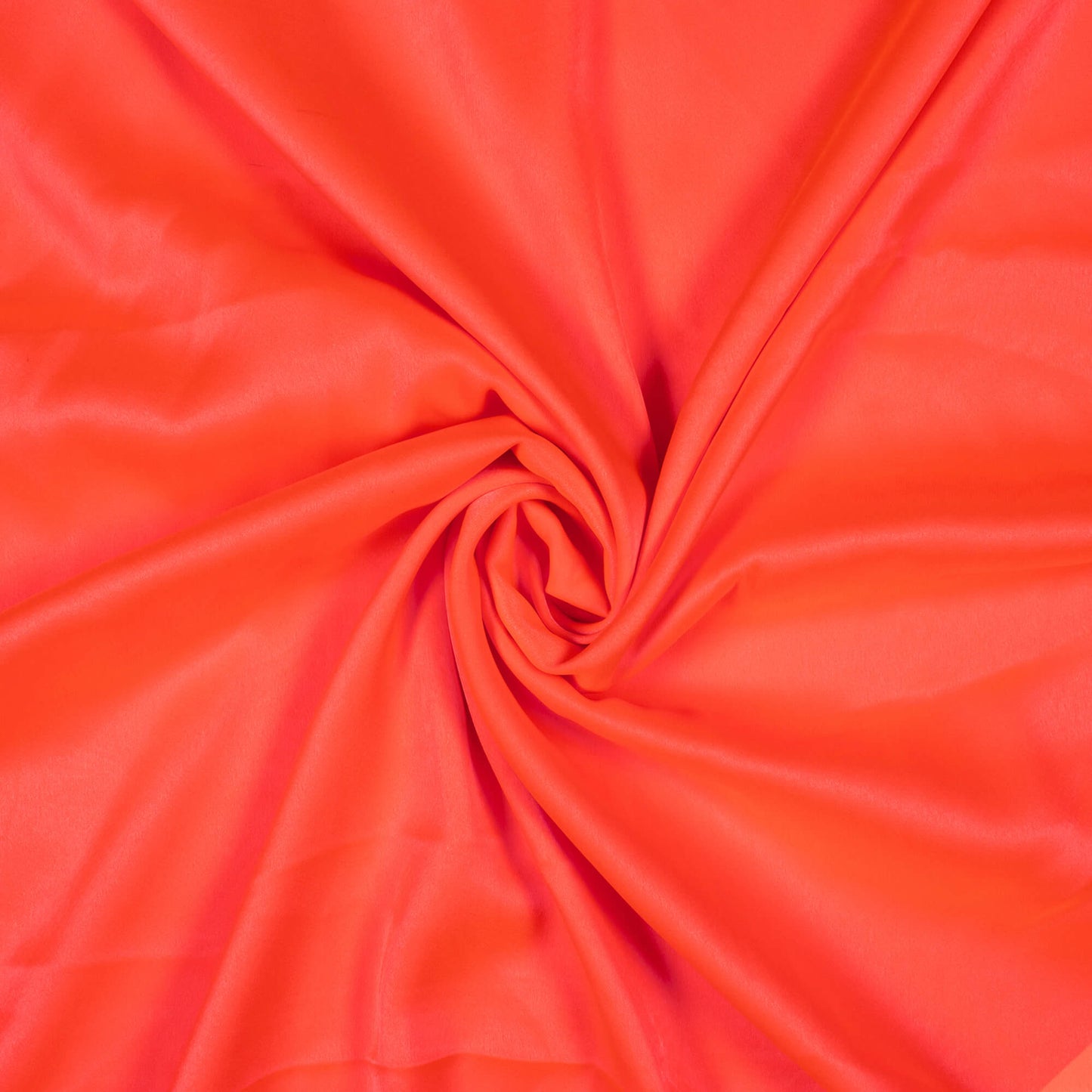 Fluorescent Orange Plain Neon Japan Satin Fabric