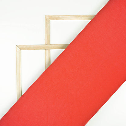 Fluorescent Orange Plain Neon Japan Satin Fabric