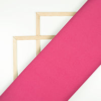 Magenta Pink Plain Poly Rayon Fabric