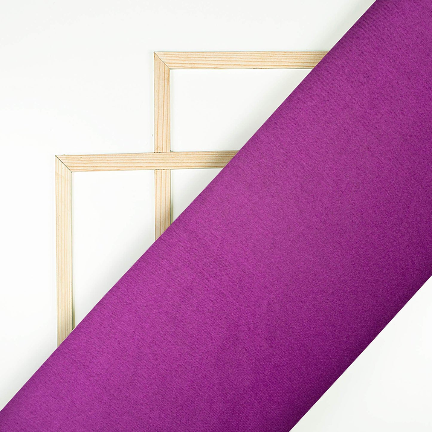 (Cut Piece 1.2 Mtr) Wine Purple Plain Japan Satin Fabric