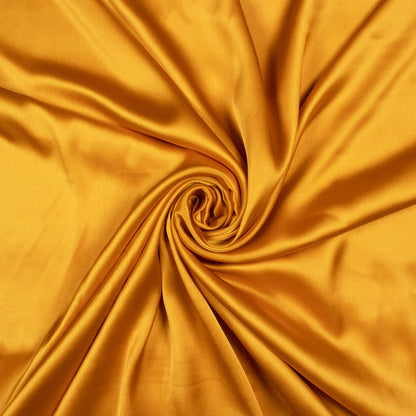 Mustard Yellow Plain Japan Satin Fabric
