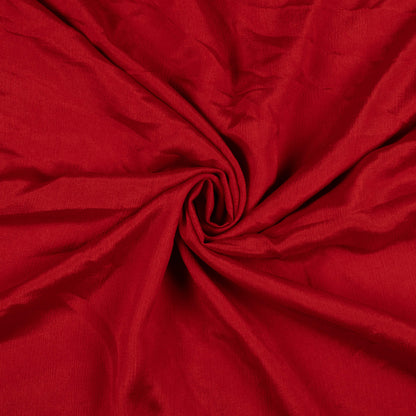Brick Red Plain Viscose Chinnon Chiffon Fabric