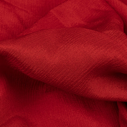 Brick Red Plain Viscose Chinnon Chiffon Fabric