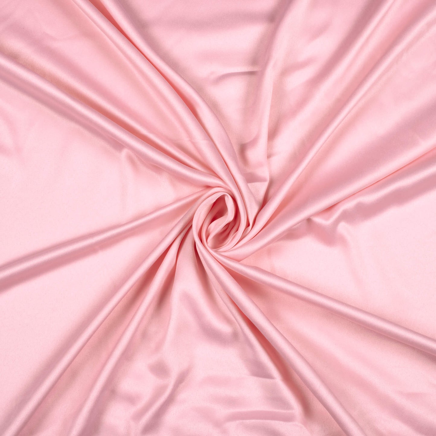 Baby Pink Plain Charmeuse Satin Fabric (Width 58 Inches)