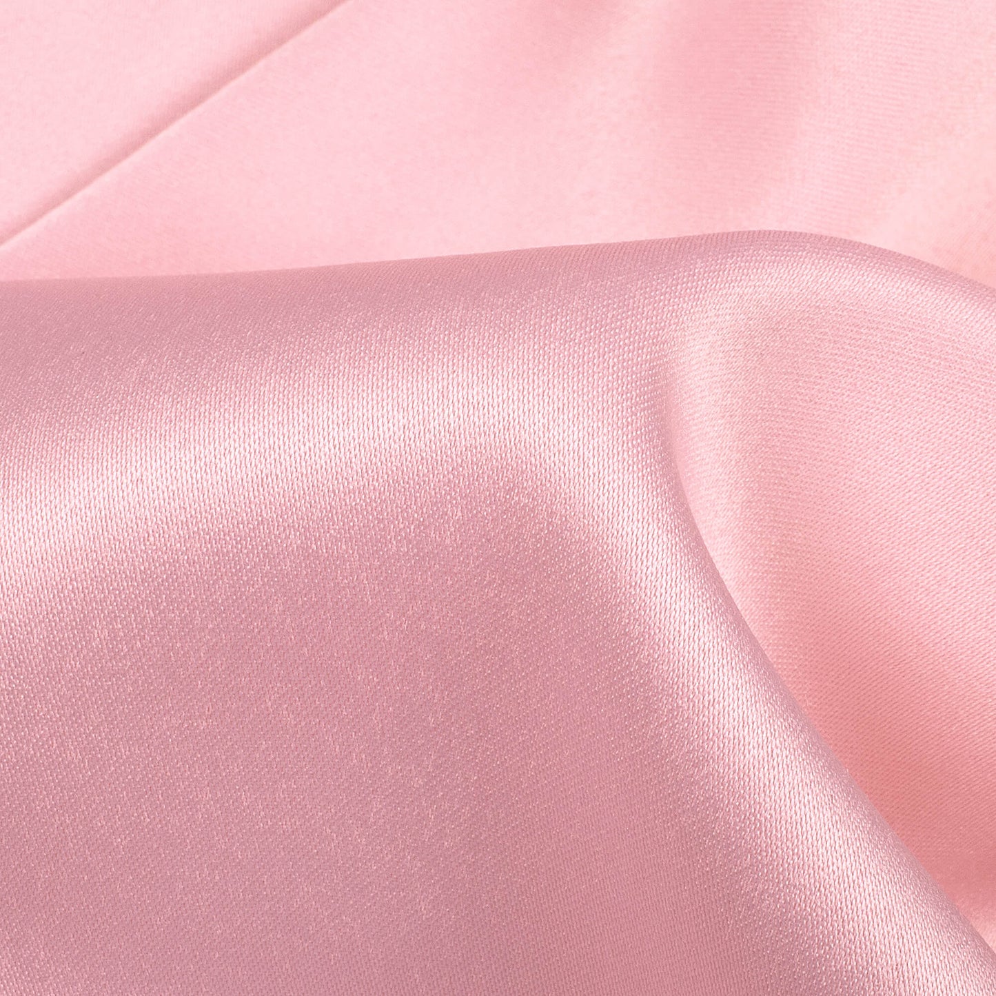 Baby Pink Plain Charmeuse Satin Fabric (Width 58 Inches)