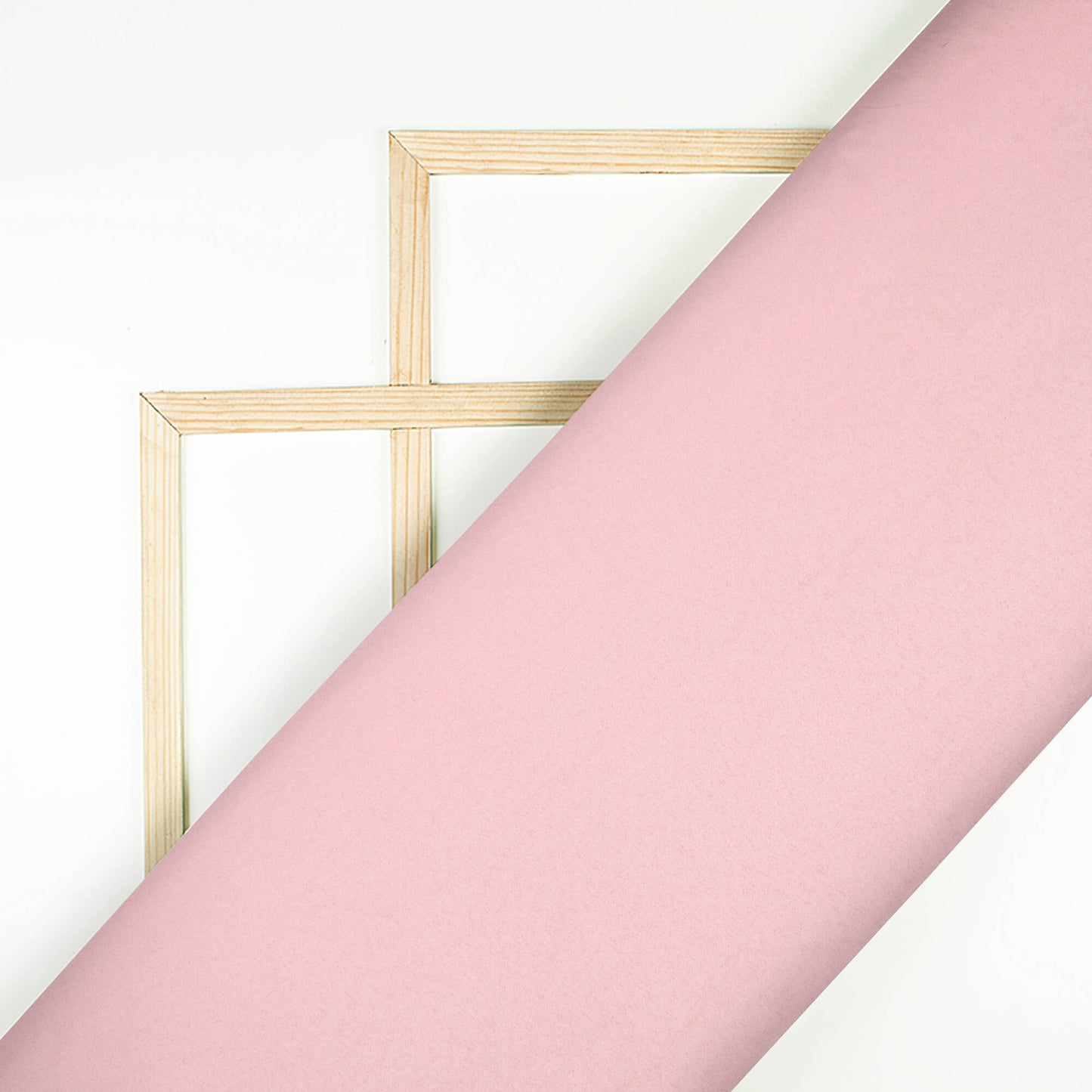 Baby Pink Plain Charmeuse Satin Fabric (Width 58 Inches)