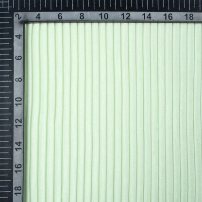 Tea Green Plain Japan Satin Pleated Fabric