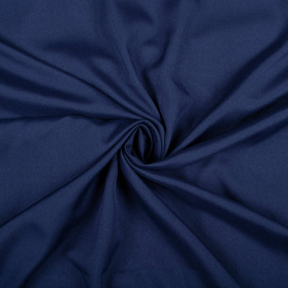 Navy Blue Plain Butter Crepe Fabric