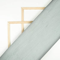 Dolphin Grey Plain Japan Satin Pleated Fabric