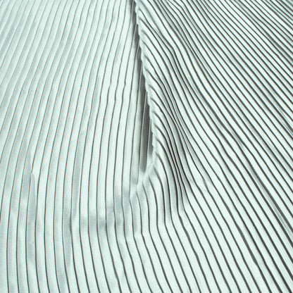 Dolphin Grey Plain Japan Satin Pleated Fabric