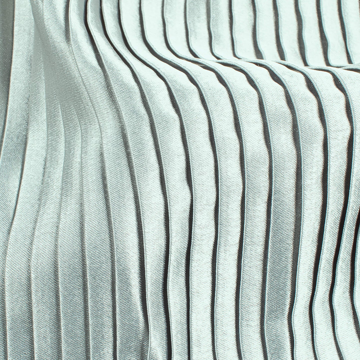 Dolphin Grey Plain Japan Satin Pleated Fabric