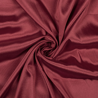 Maroon Plain Crepe Silk Fabric