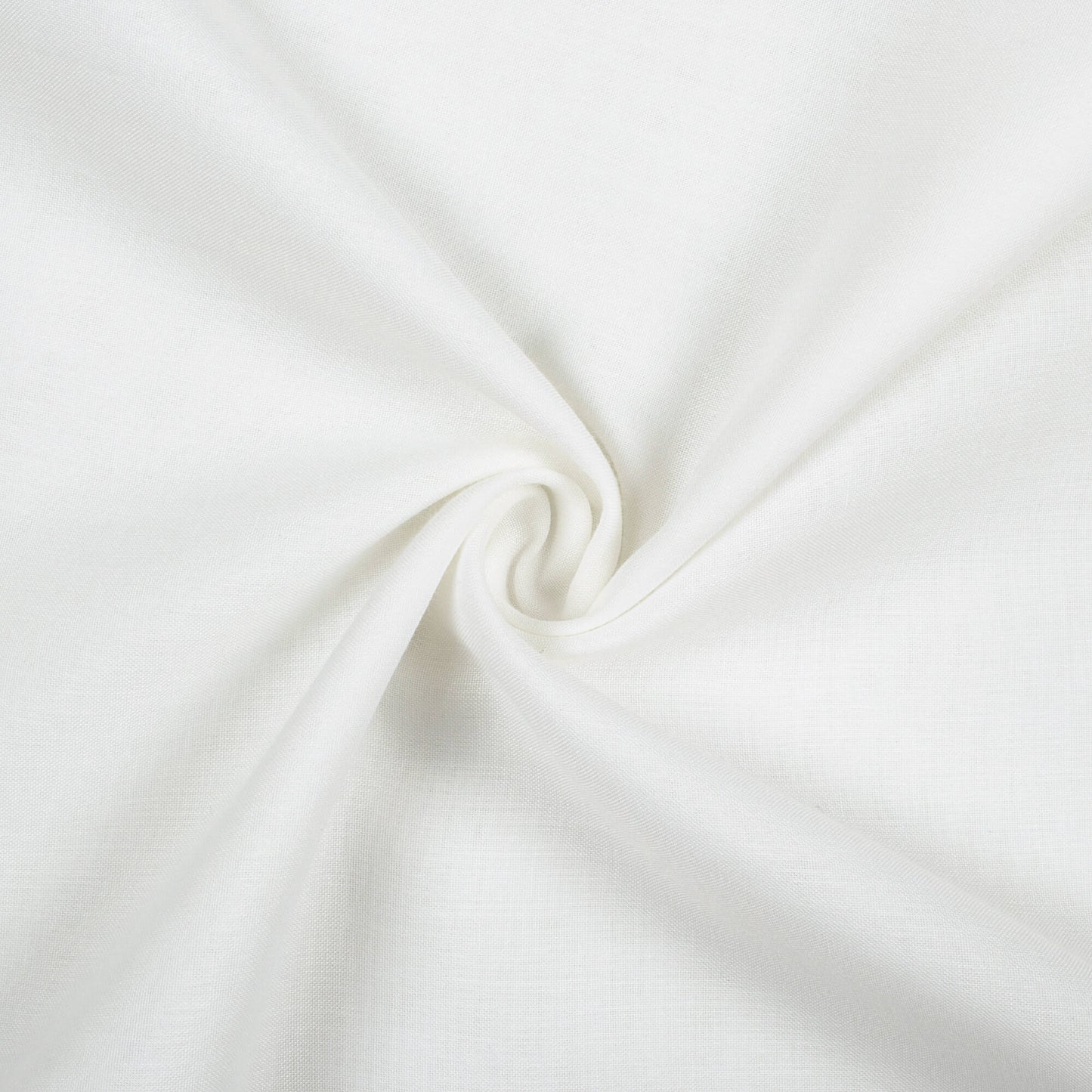 White Plain Poly Rayon Fabric