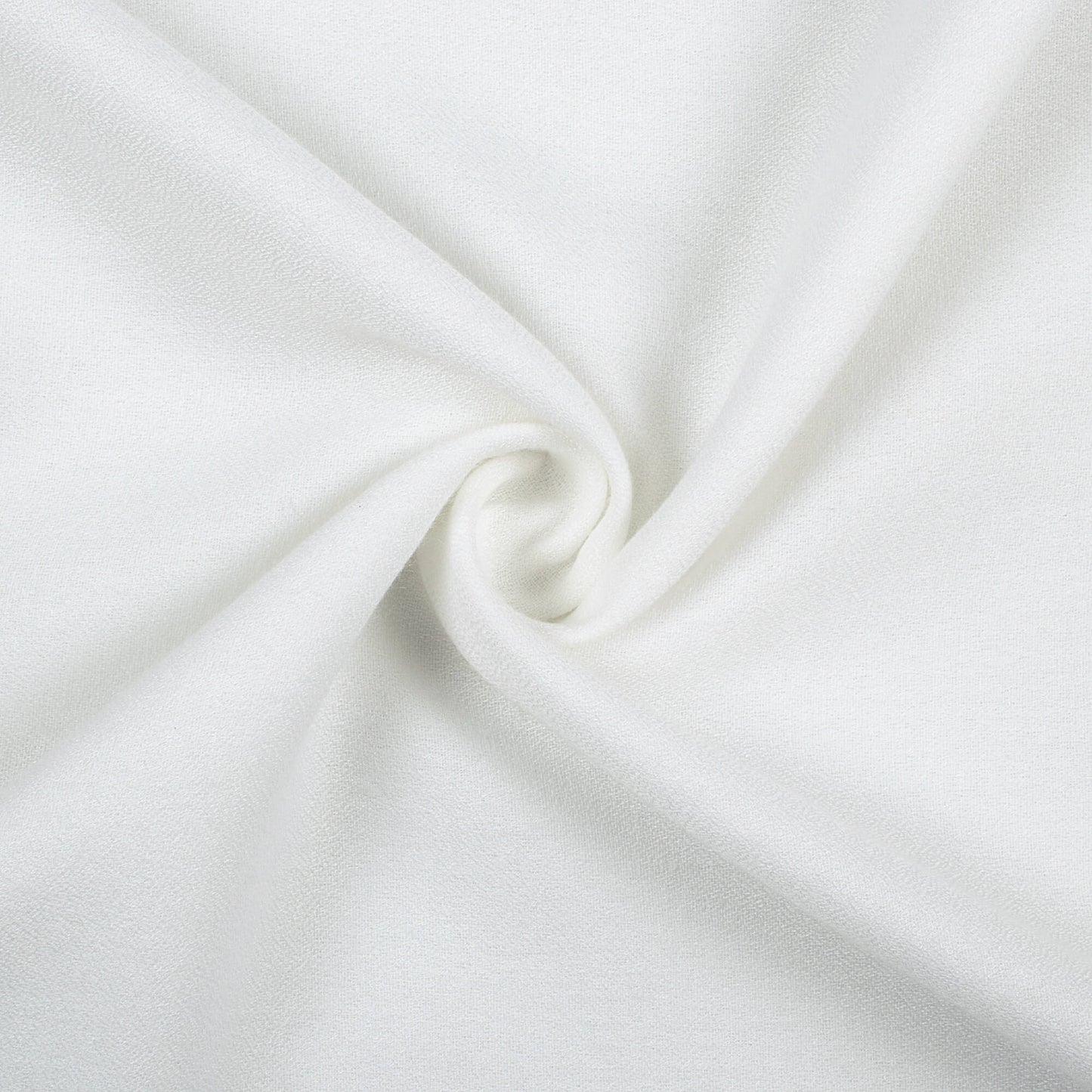White Plain Moss Crepe Fabric