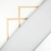 White Plain Moss Crepe Fabric