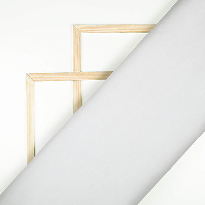 White Plain Moss Crepe Fabric