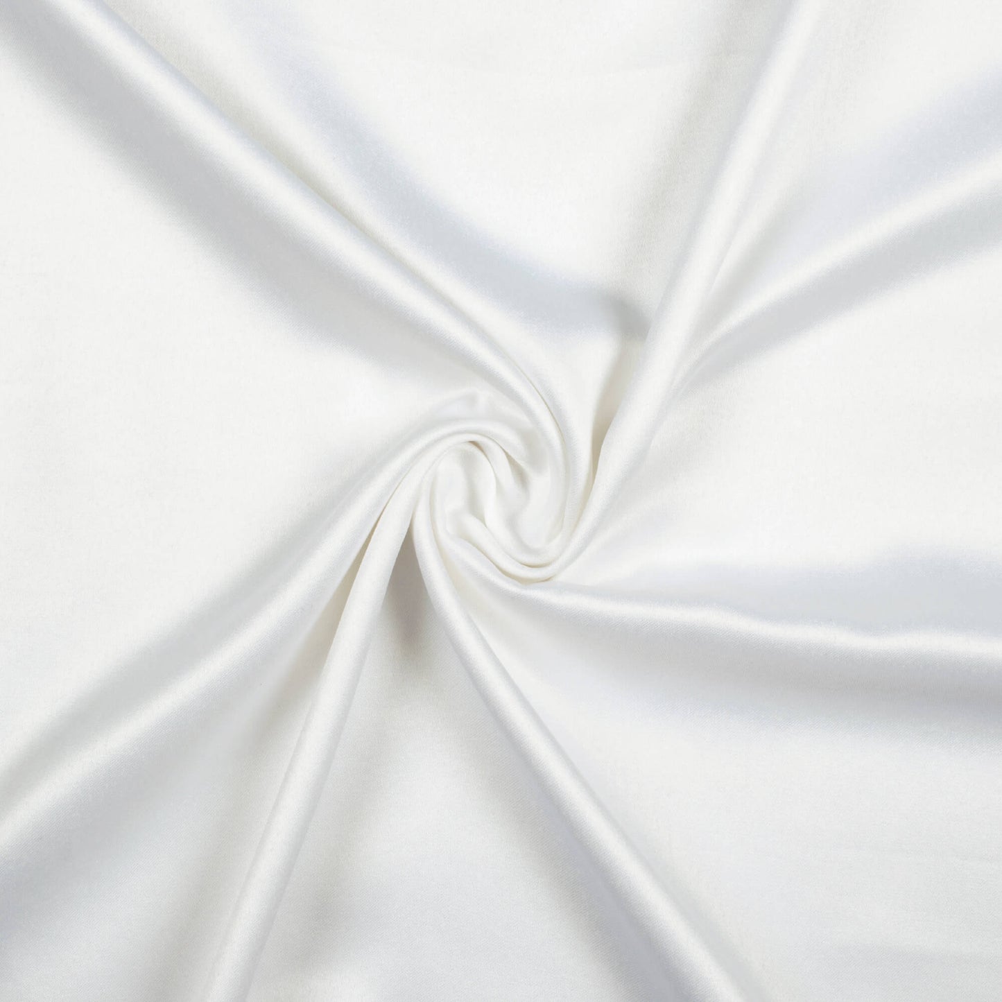 White Plain Charmeuse Satin Fabric