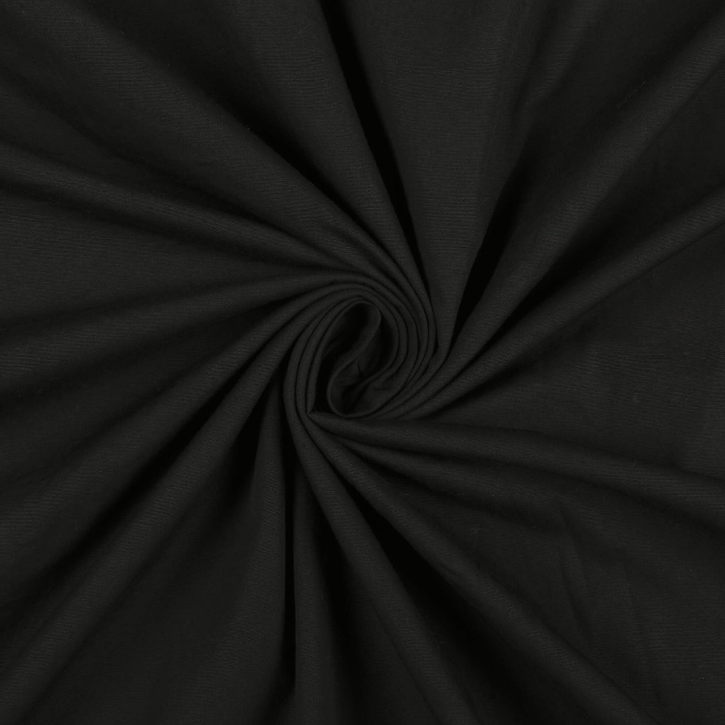 Black Plain Poplin Fabric
