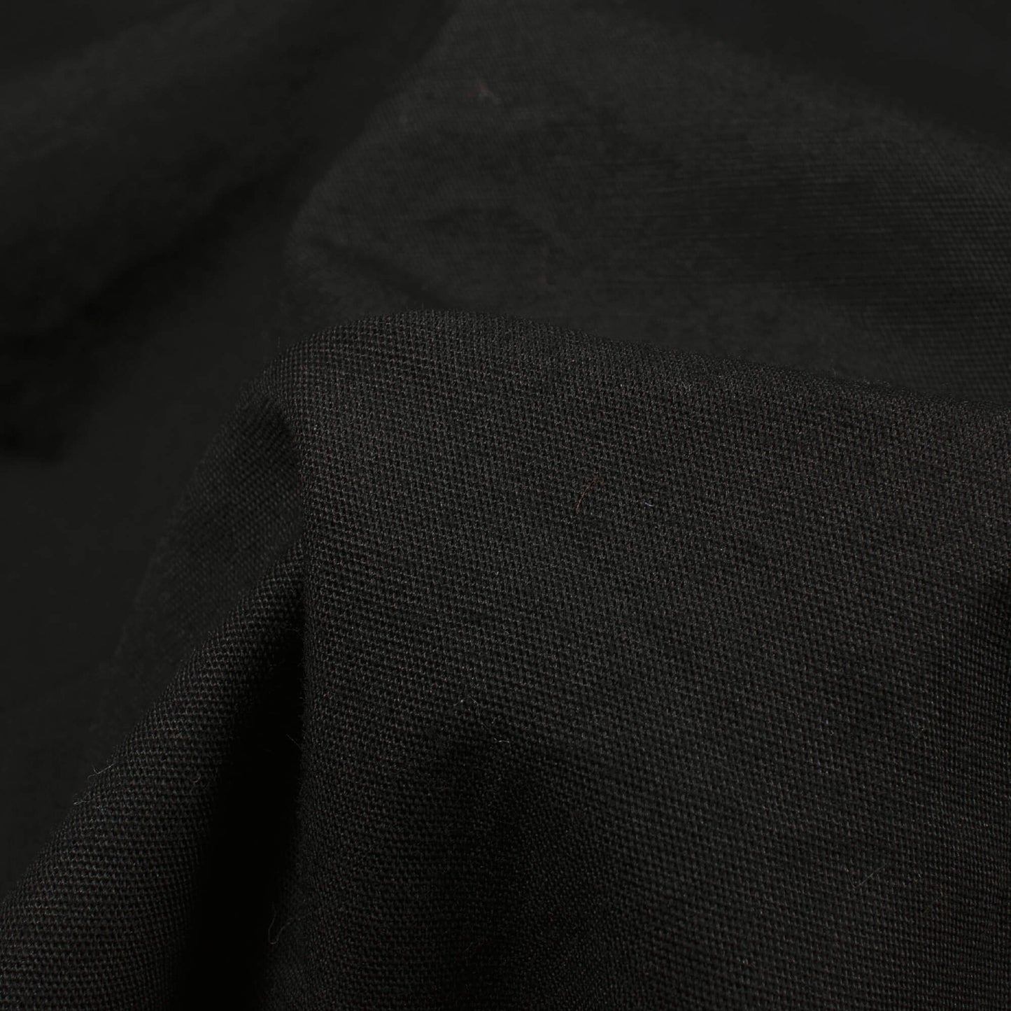 Black Plain Poplin Fabric