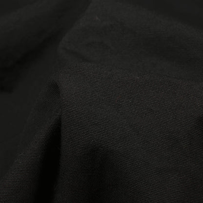 Black Plain Poplin Fabric