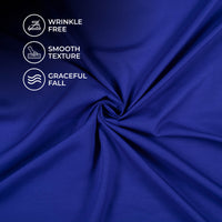 Royal Blue Plain Butter Crepe Fabric