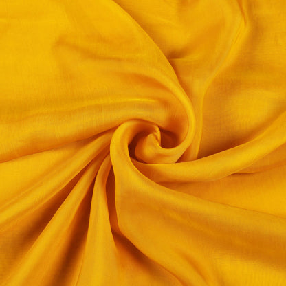 Dijon Yellow Plain Viscose Paper Silk Fabric