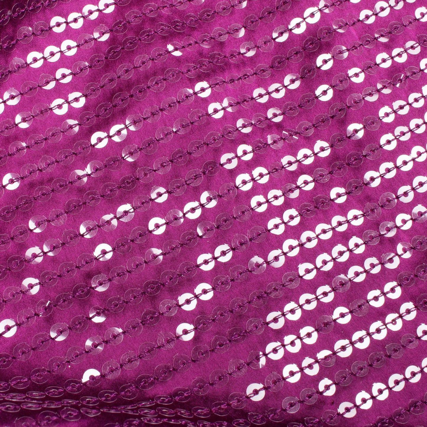 Wine Purple All Over Premium Water Sequins Japan Satin Fabric